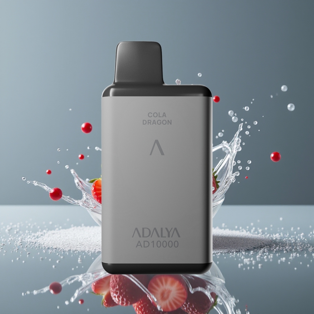 Adalya AD 10000 Puffs فريش فراولة أنبوب ألومنيوم إضاءة زرقاء