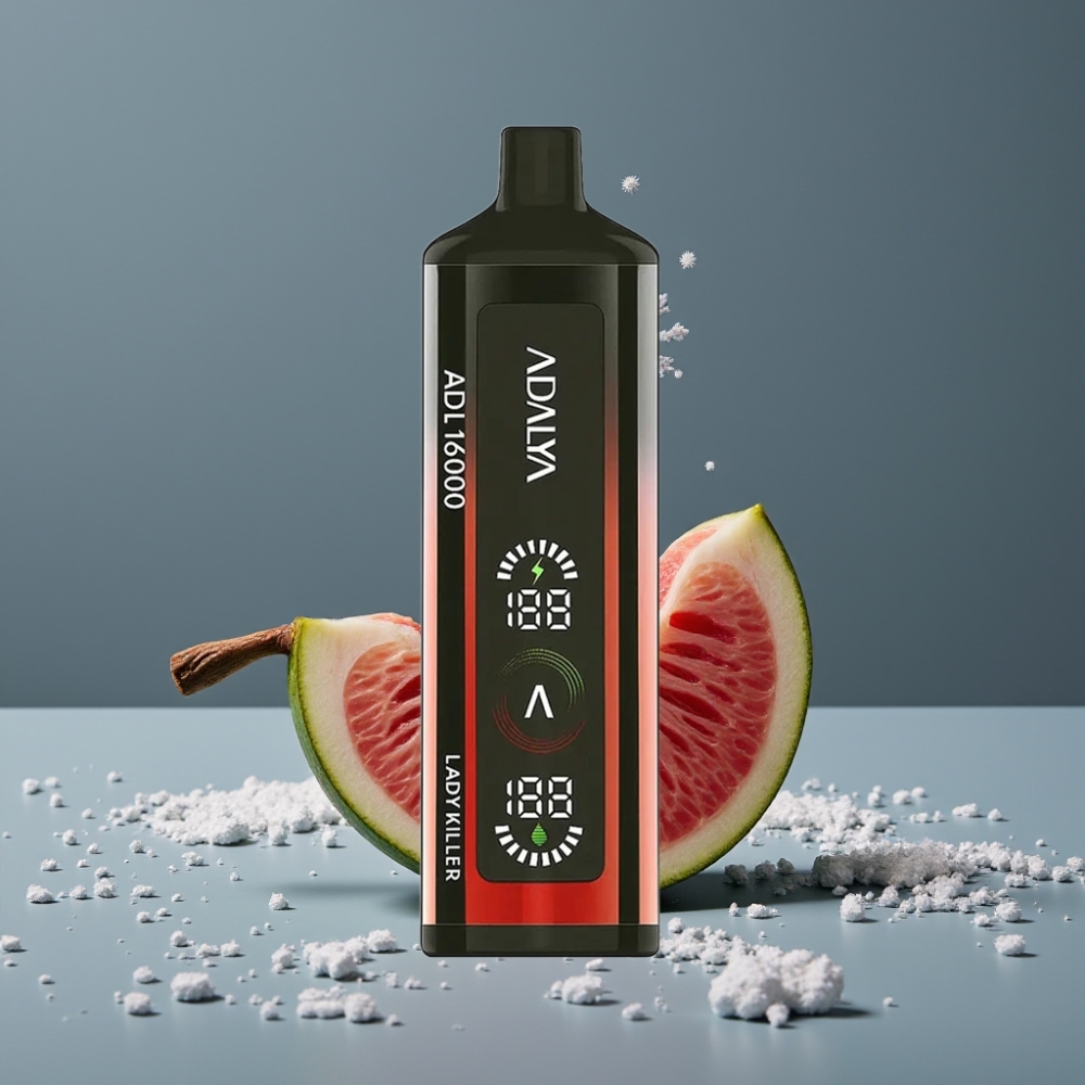 Adalya ADL 16000 PRO Puffs Disposable Vape قاتلة السيدات شاشة رقمية ملف شبكي ذكي