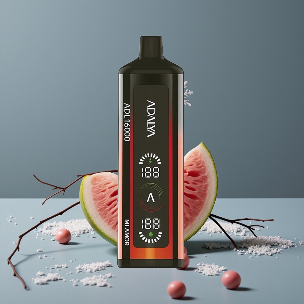 Adalya ADL 16000 PRO Puffs Disposable Vape Mi Amor حب فولاذي بشاشة رقمية