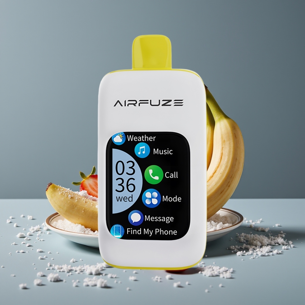 AirFuze Smart 30000 نفخة شاشة تعمل باللمس نكهة فراولة موز