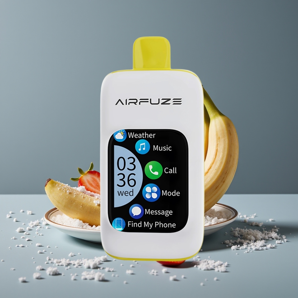 AirFuze Smart Pro 40000 Puffs فراولة موز شحن لاسلكي