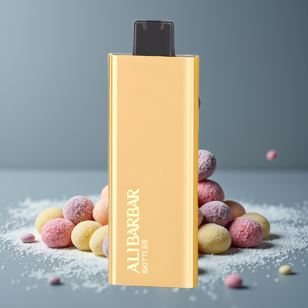 Alibarbar Pandora 7000 Puffs طعم سكيتلز سعة 17 مل