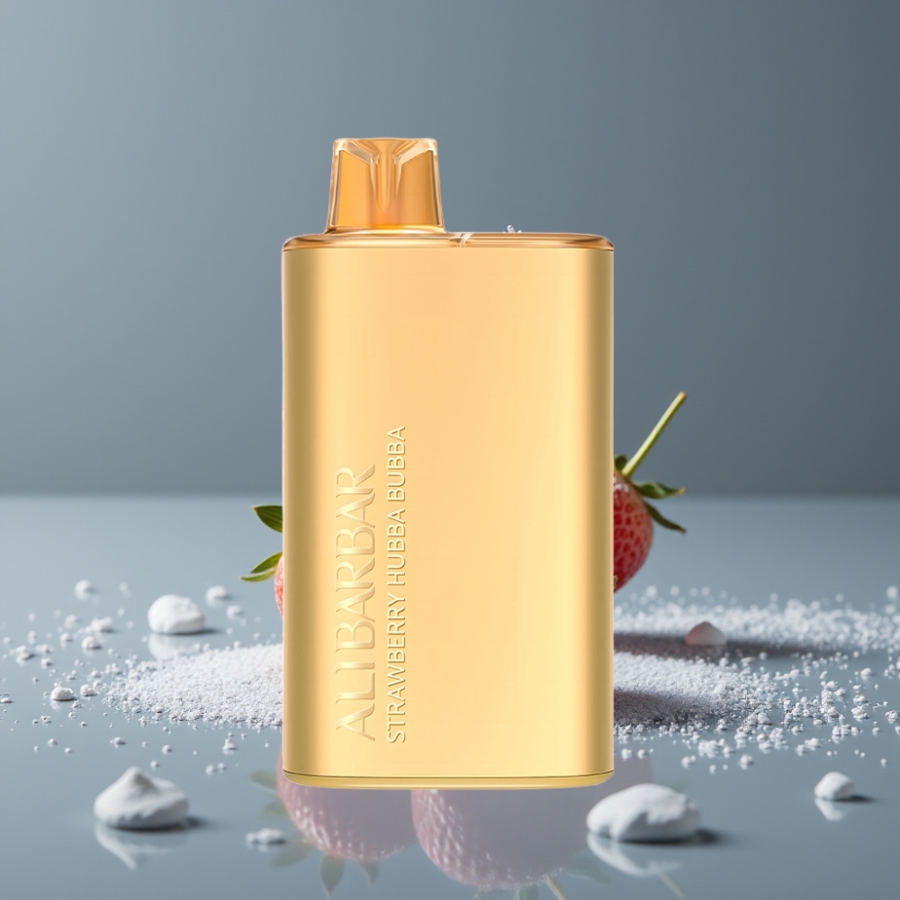 Alibarbar Rich 8000 Puffs 20ml Strawberry Hubba Bubba Disposable Vape