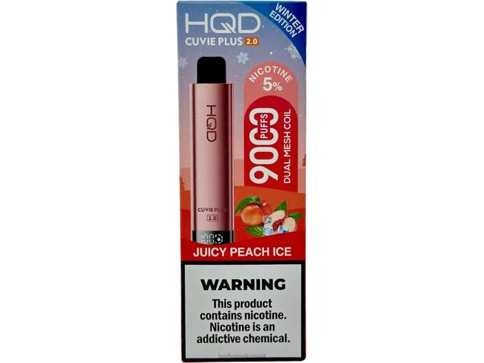 XZ6L204 HQD vape سعر - جليد الخوخ العصير HQD CUVIE PLUS 2.0 (طبعة الشتاء)
