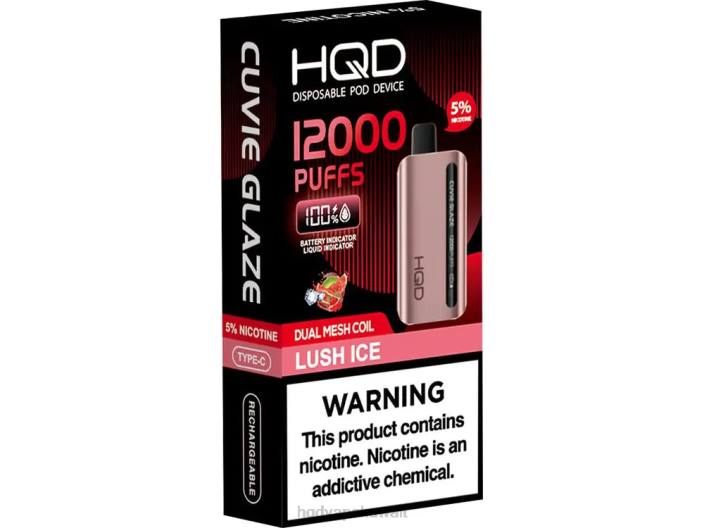 XZ6L210 HQD الكويت - الجليد الخصب HQD CUVIE GLAZE بخار للاستعمال مرة واحدة بـ 12000