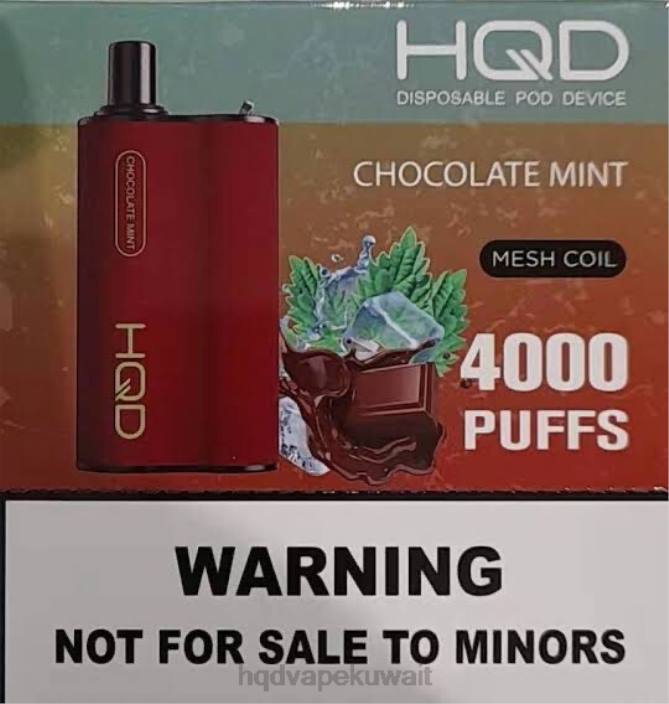 XZ6L111 HQD vape Kuwait - نعناع الشوكولاتة HQD BOX 4000 نفث