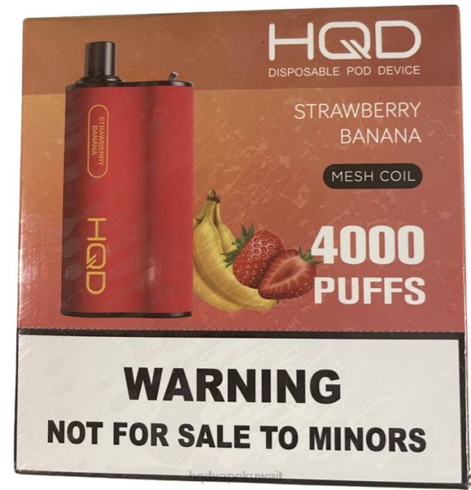 XZ6L70 HQD الكويت - الموز بالفراولة HQD BOX 4000 نفث
