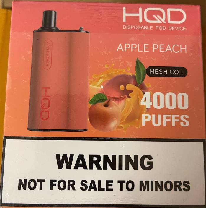 XZ6L74 HQD vape سعر - التفاح والخوخ HQD BOX 4000 نفث