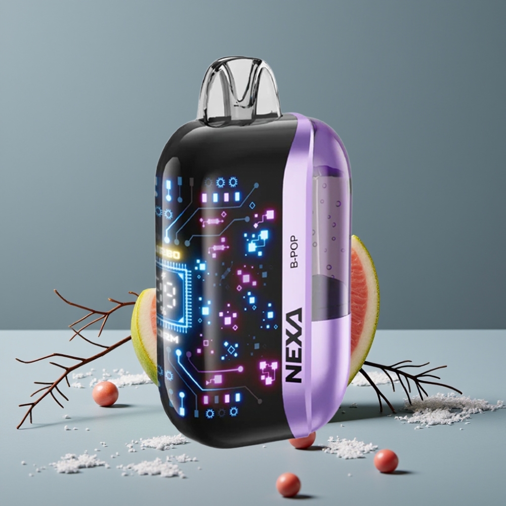 NEXA Ultra 50000 Puffs B-Pop بشاشة منحنية ثلاثية الأبعاد وشاحن Type-c