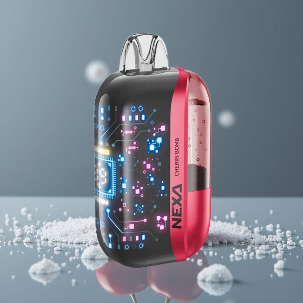 NEXA Ultra 50K Disposable Vape 50000 Puffs 20ml كرزي بومب شاشة منحنية ثلاثية الأبعاد