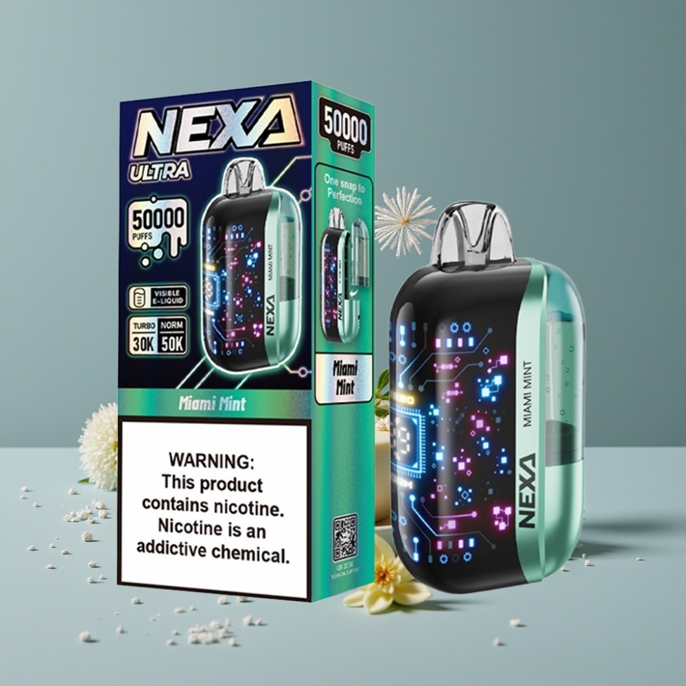 NEXA Ultra 50K Disposable Vape Miami Mint 20ml 800mah Type-c