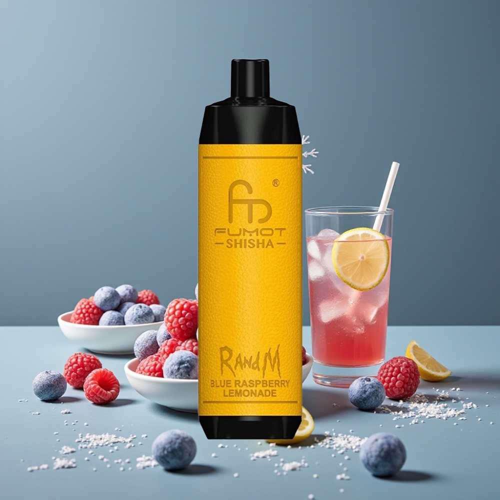 RandM Fumot Shisha 10000 Puff بـ 18ml عصير التوت الأزرق والليمون
