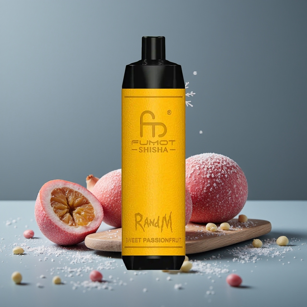 RandM Fumot Shisha 10000 Puff 18ml نكهة فاكهة العاطفة الحلوة