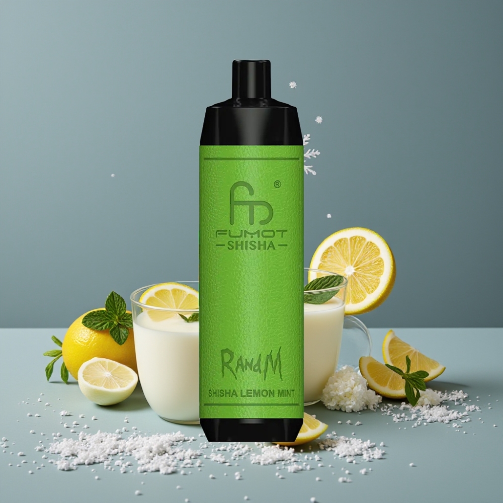 RandM Fumot Shisha 10000 Puff شيشة ليمون نعناع بطارية 850 mAh
