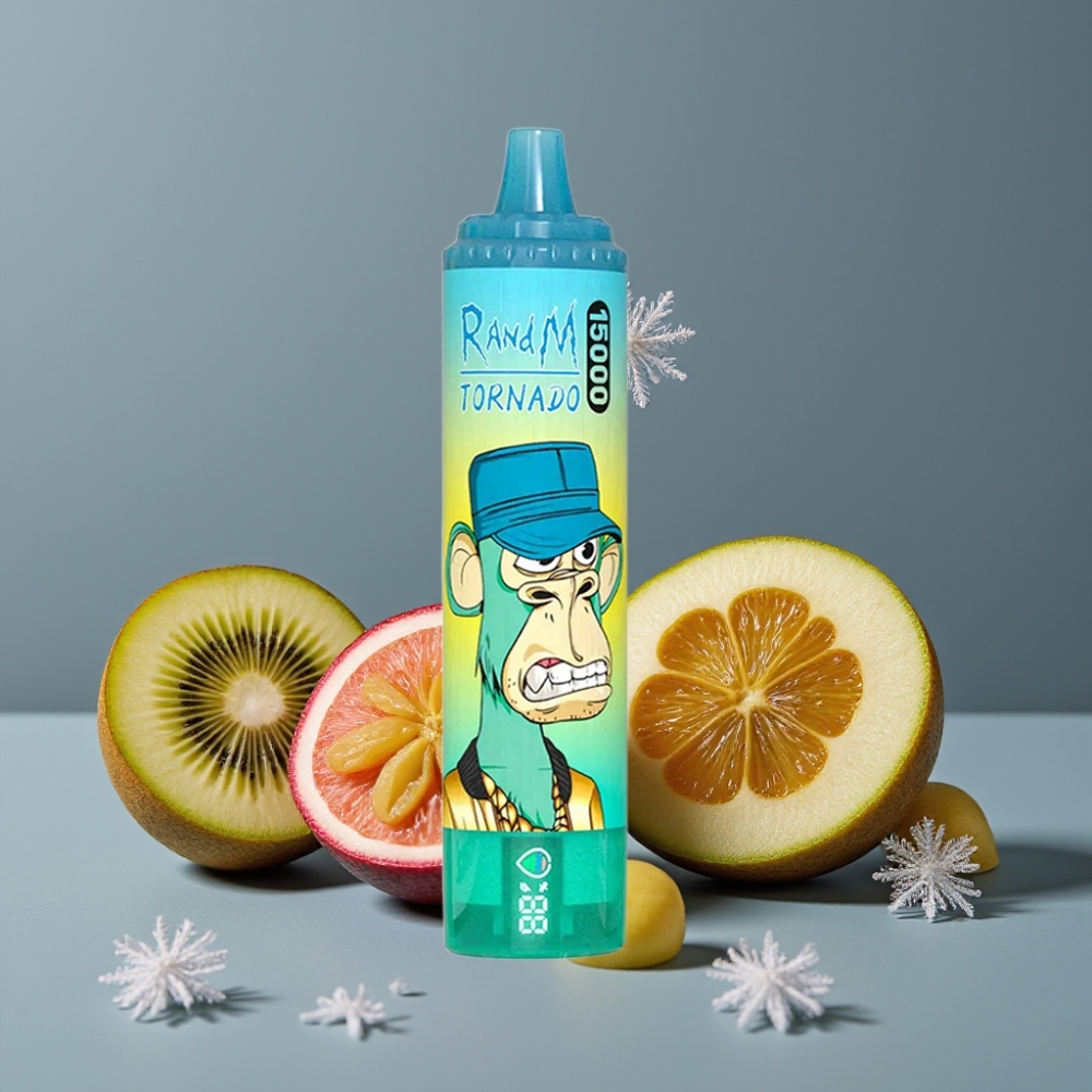 RandM Fumot Tornado 15000 نَفخة سعة 25مل نكهة كيوي باشن فروت جوافة