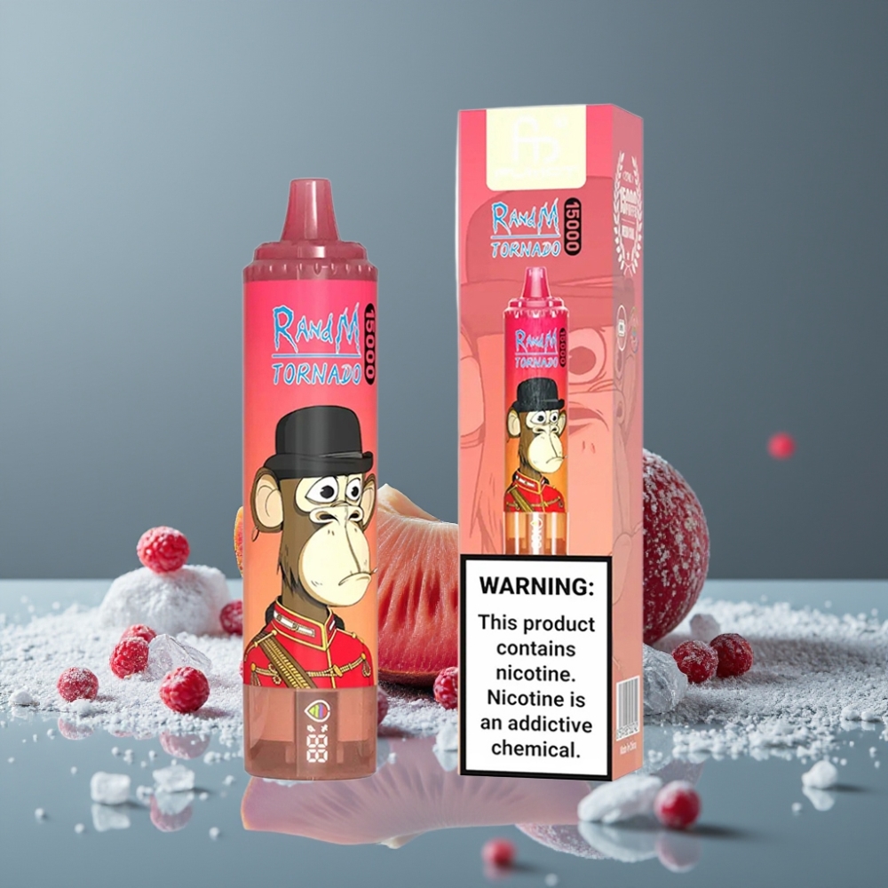 RandM Fumot Tornado 15000 نفحة شاشة LCD Red Energy Ice