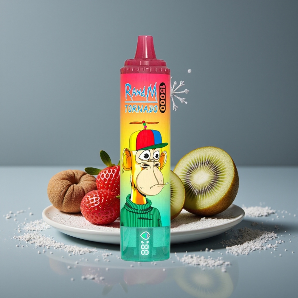 RandM Fumot Tornado 15000 Puff بطارية 850mAh فراولة كيوي