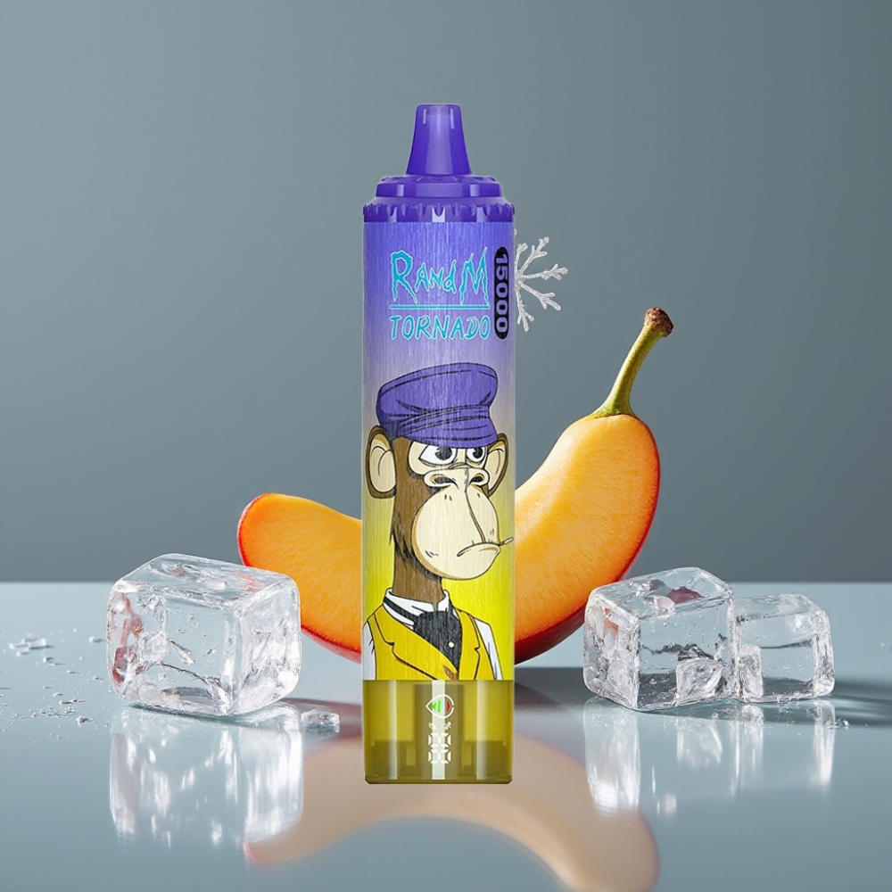 RandM Fumot Tornado 15000 Puff شاشة LCD مانجو أون آيس