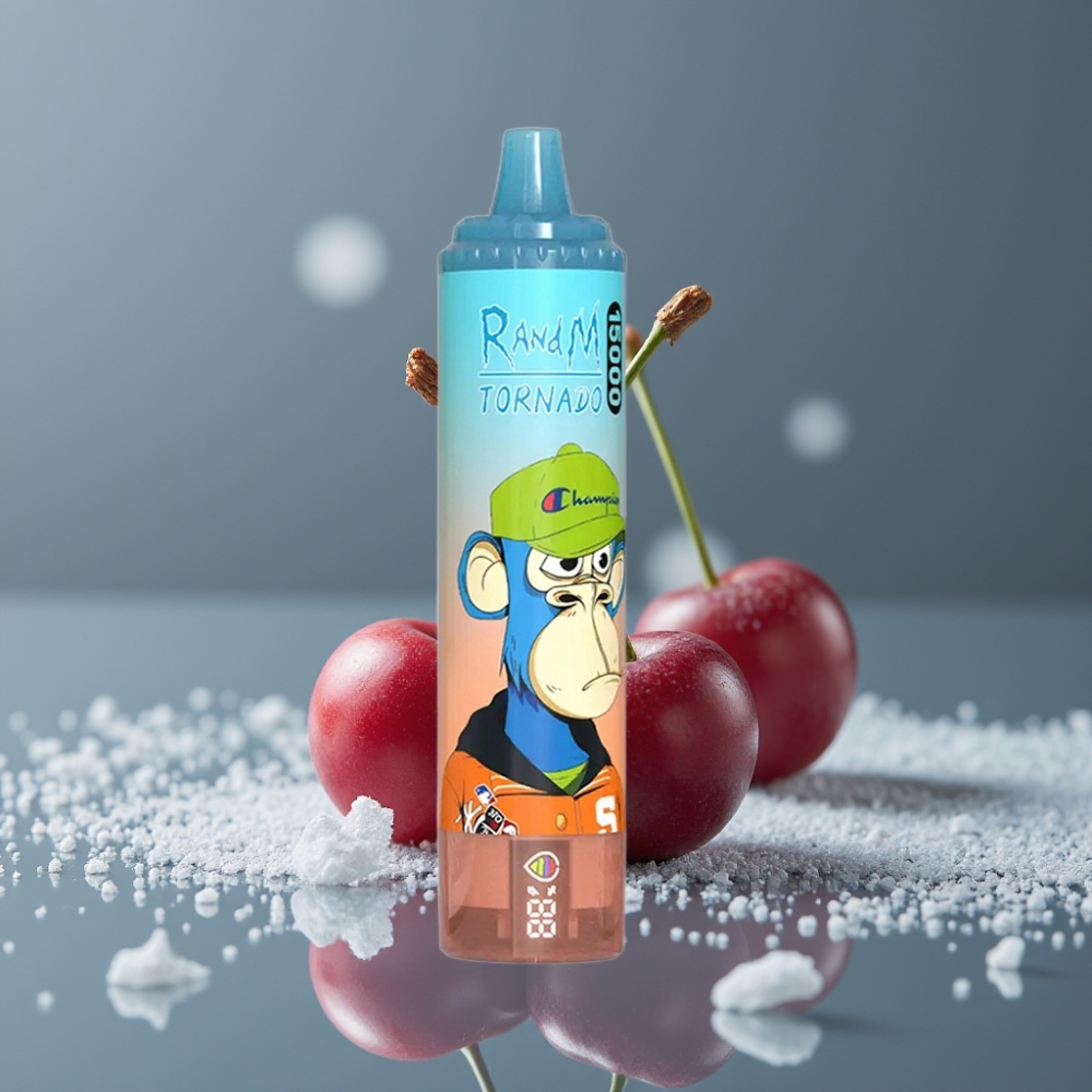 RandM Fumot Tornado 15000 Puff شيري كولا شاشة LCD شاحن Type-C