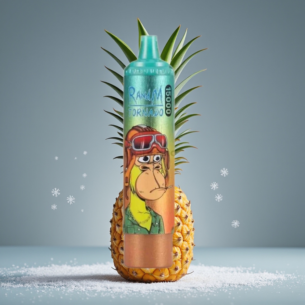 RandM Fumot Tornado 15000 Puff شريحة شبكية أناناس مثلج شاحن Type-C