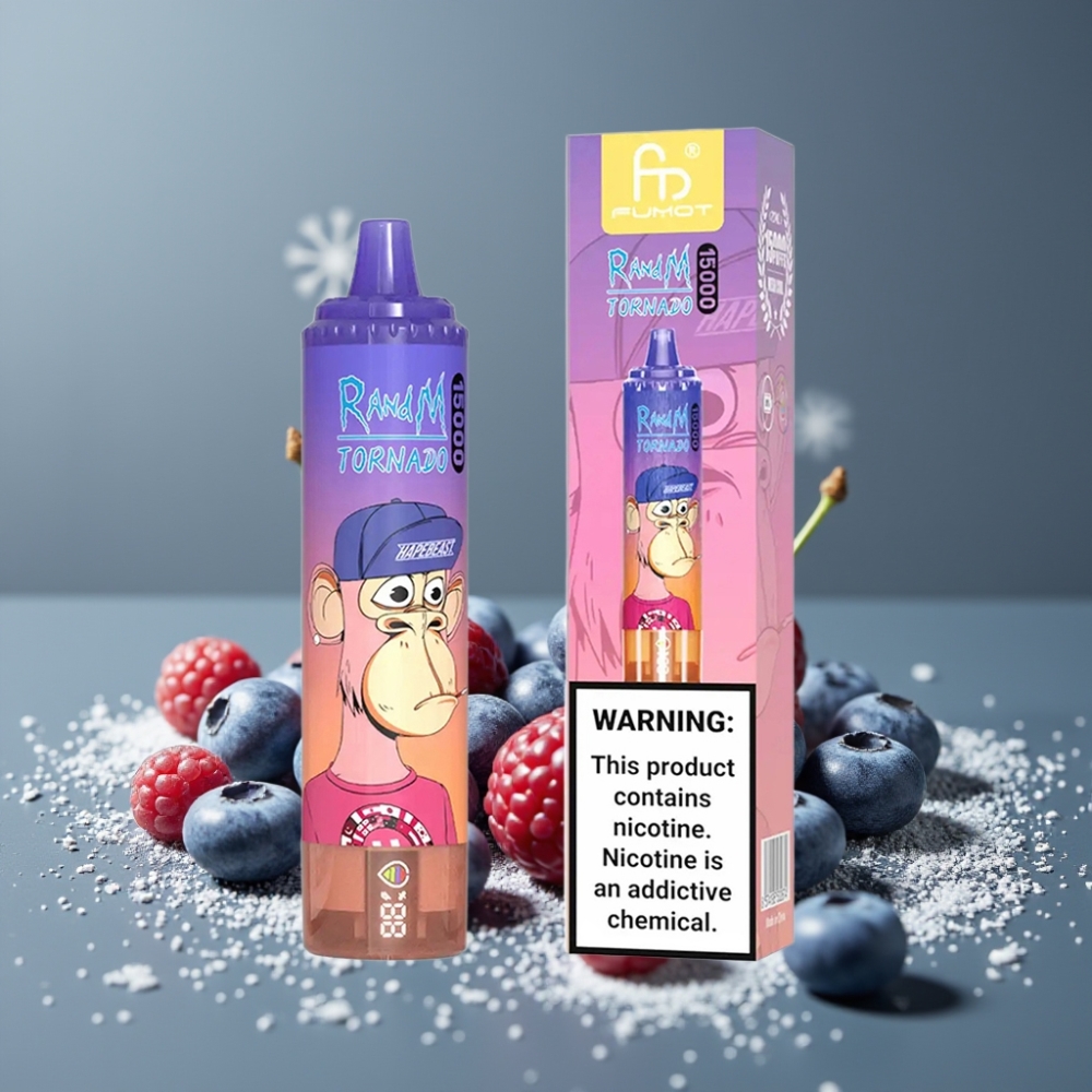 RandM Fumot Tornado 15000 Puffs 25ml Blueberry Cherry Cranberry
