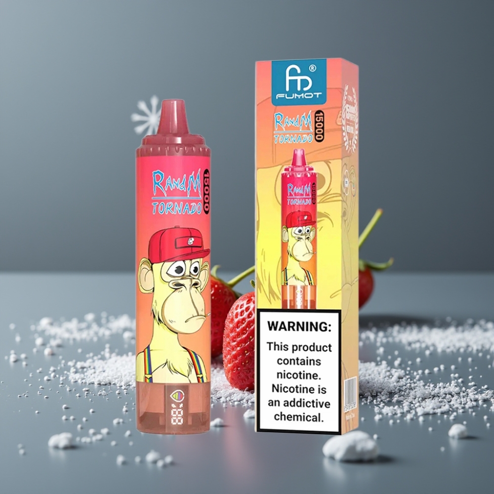 RandM Fumot Tornado 15000 Puffs 25ml Strawberry Red Bull