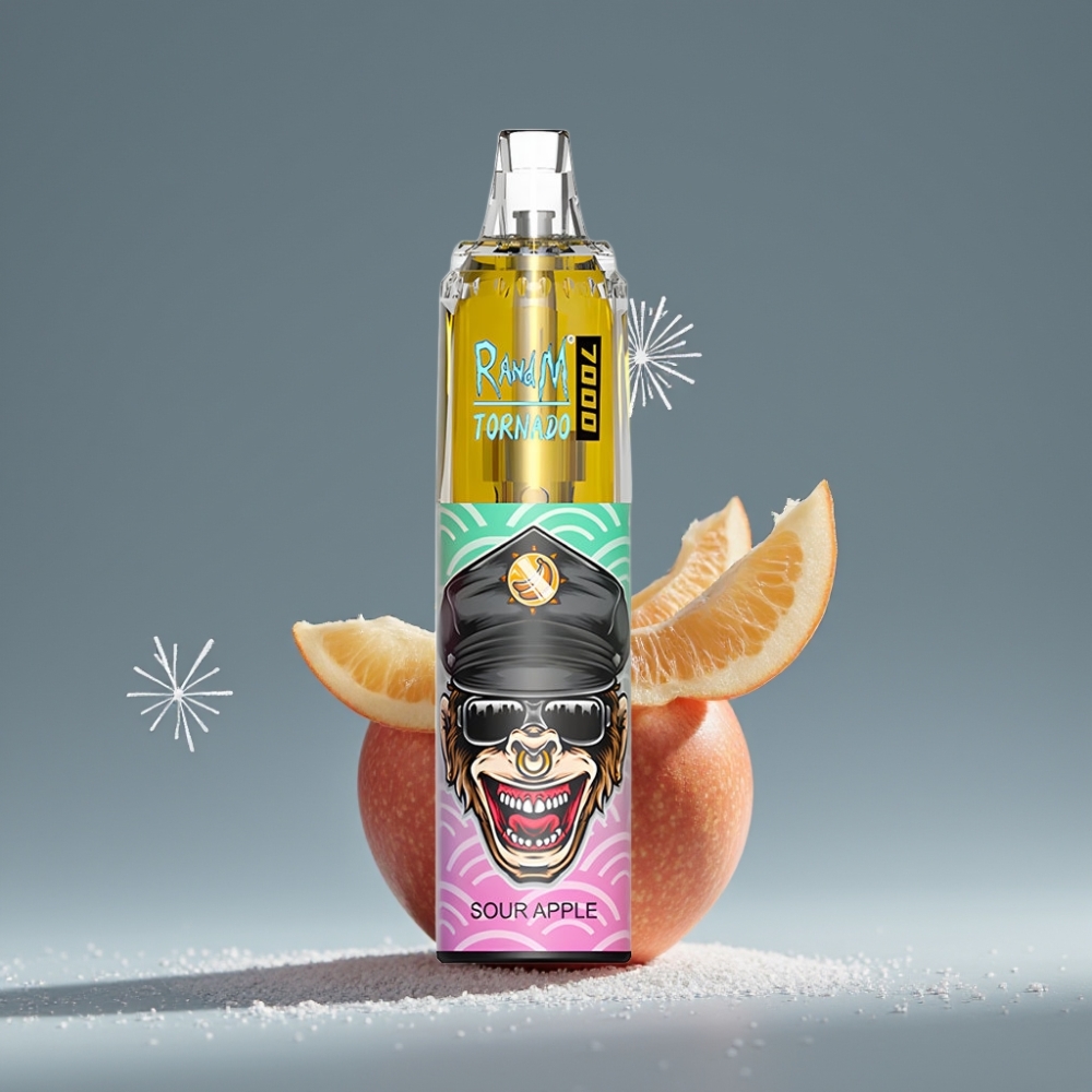 RandM Fumot Tornado 7000 تفاحة حامضة 14 مل Type-C