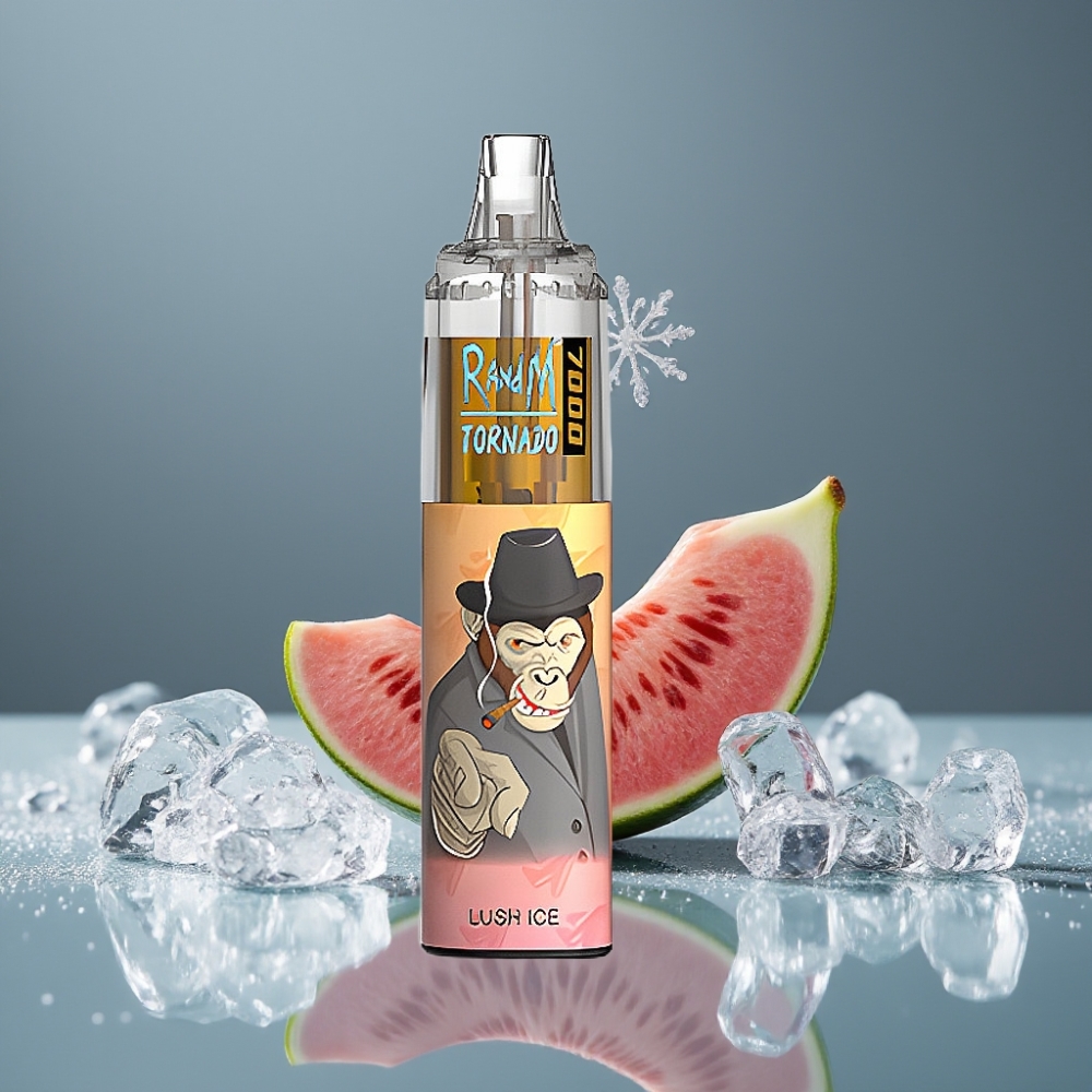 RandM Fumot Tornado 7000 نفحات بشمع شبكي ونكهة لوش آيس