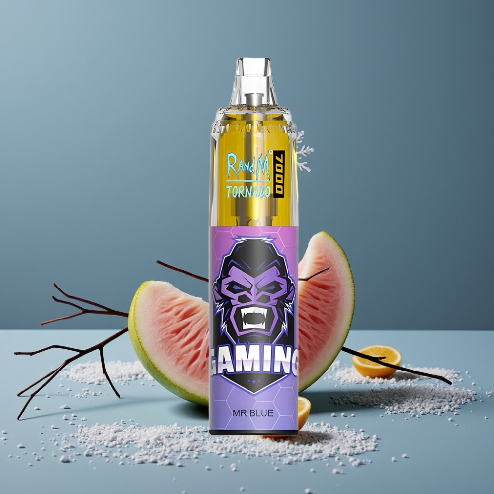 RandM Fumot Tornado 7000 نَفَثات ببطارية 850 ميلي أمبير ونكهة د. بلو