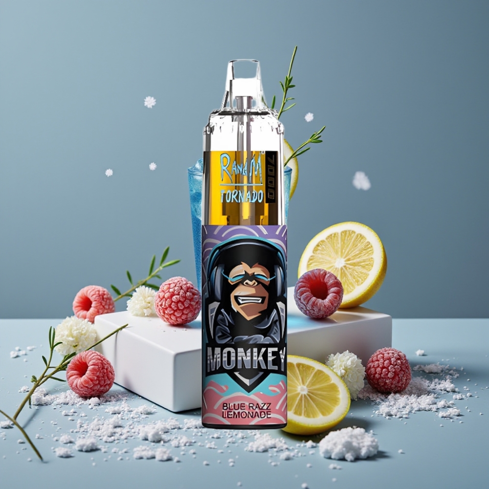 RandM Fumot Tornado 7000 نَفَثات بنكهة التوت الأزرق والليموناضة مع بطارية 850 ميلي أمبير وشبكة تسخين