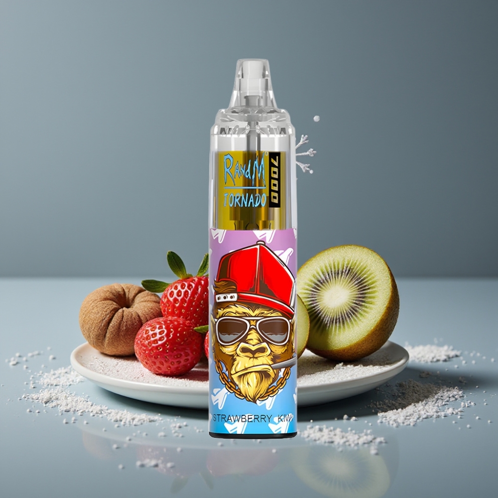 RandM Fumot Tornado 7000 Puffs 14 ML فراولة كيوي