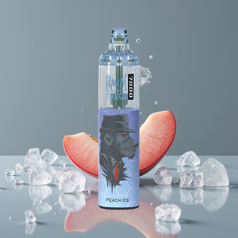 RandM Fumot Tornado 7000 Puffs 14 ML E-liquid Peach Ice
