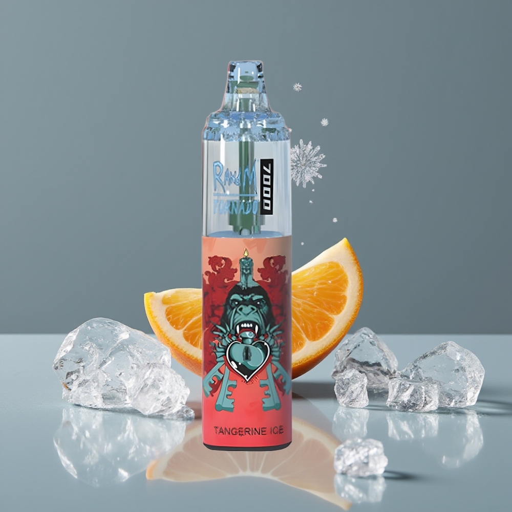 RandM Fumot Tornado 7000 Puffs 14 ML E-liquid Tangerine Ice