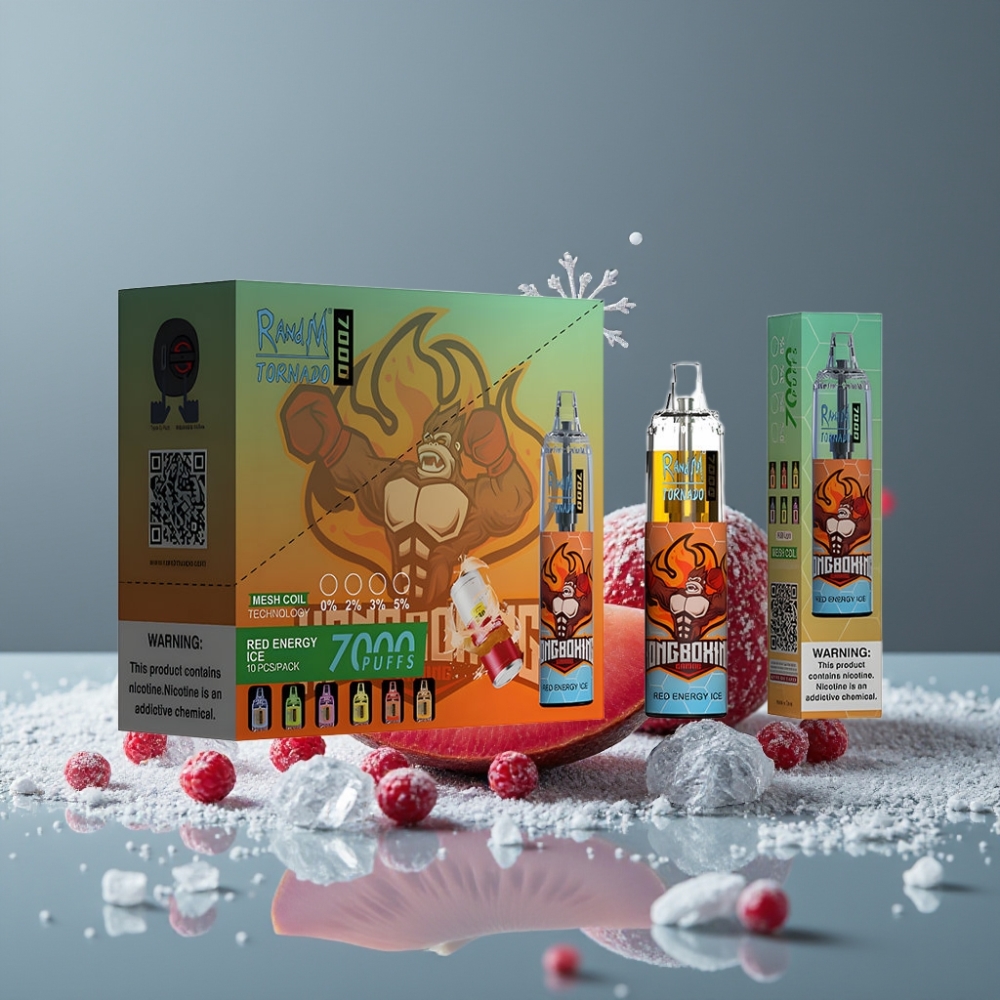 RandM Fumot Tornado 7000 Puffs 14 ML Red Energy Ice