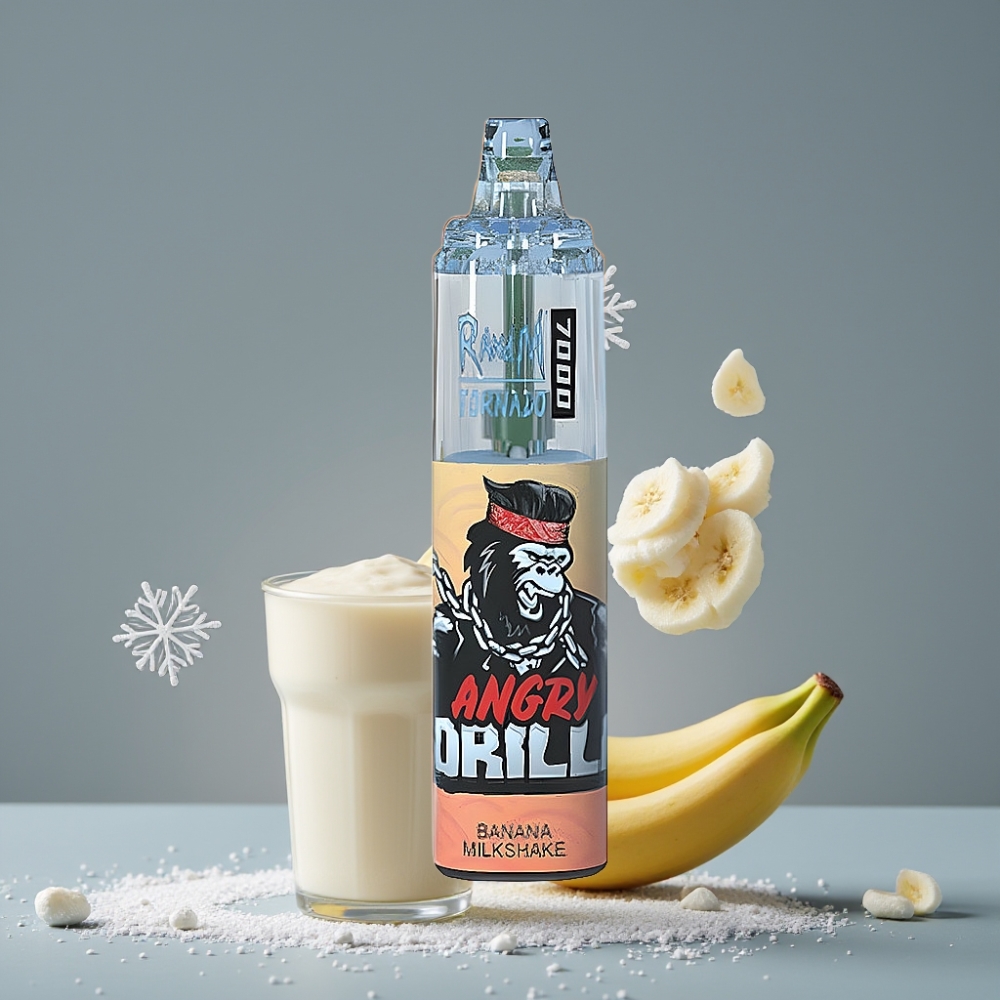 RandM Fumot Tornado 7000 Puffs Banana Milkshake Mesh Coil Type-C