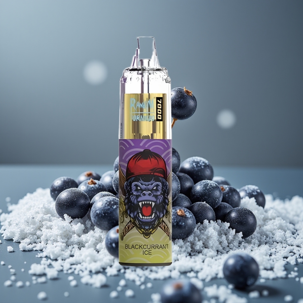 RandM Fumot Tornado 7000 Puffs Mesh Coil Type-C Blackcurrant Ice