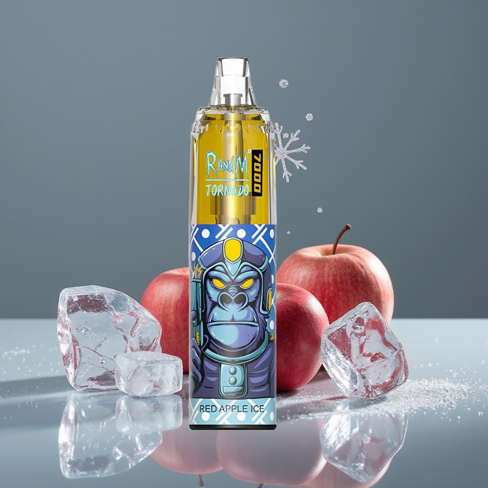 RandM Fumot Tornado 7000 تفاحة حمراء مثلجة Type-C RGB ضبط هواء