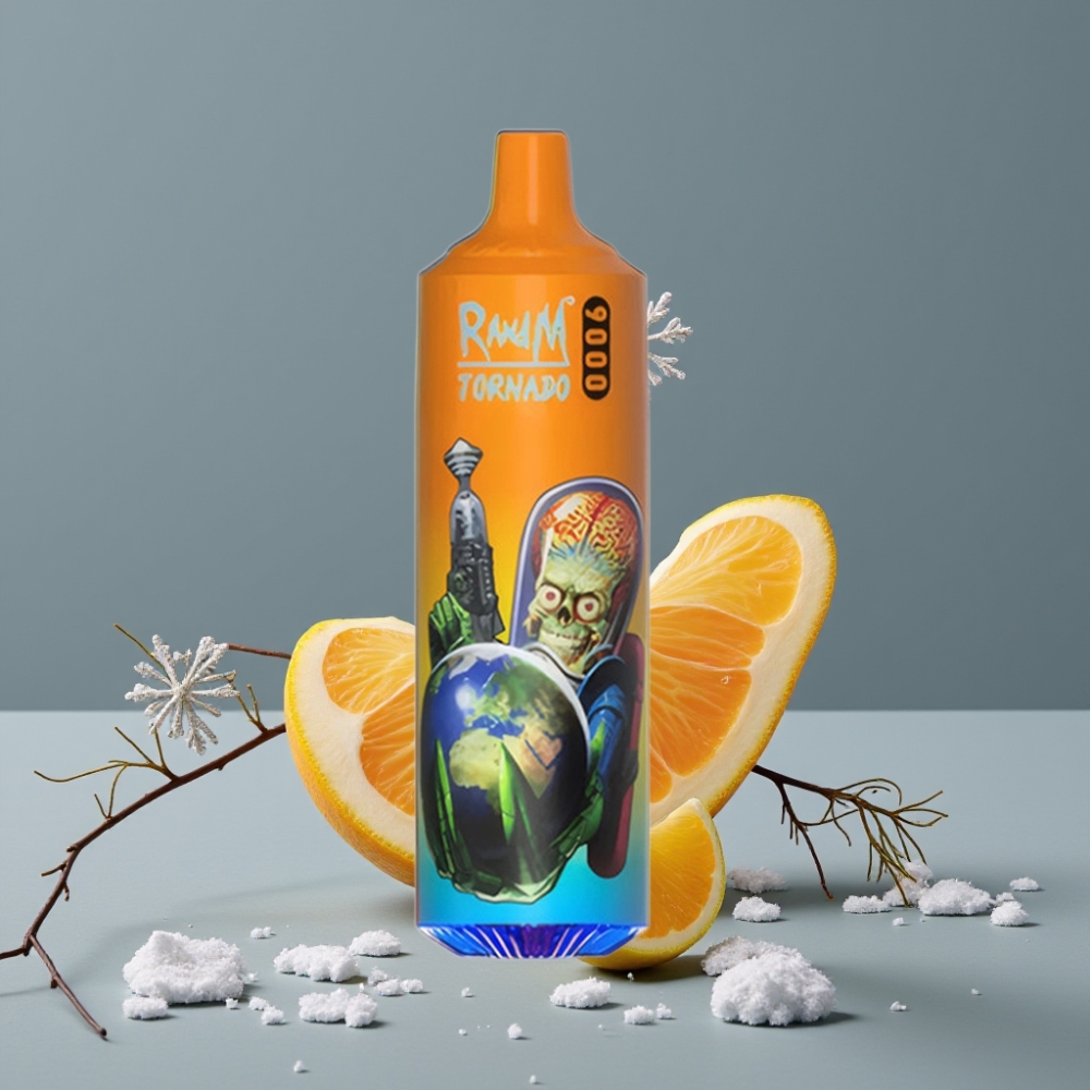 RandM Fumot Tornado 9000 Puffs 18mL Mesh Coil Orange Soda