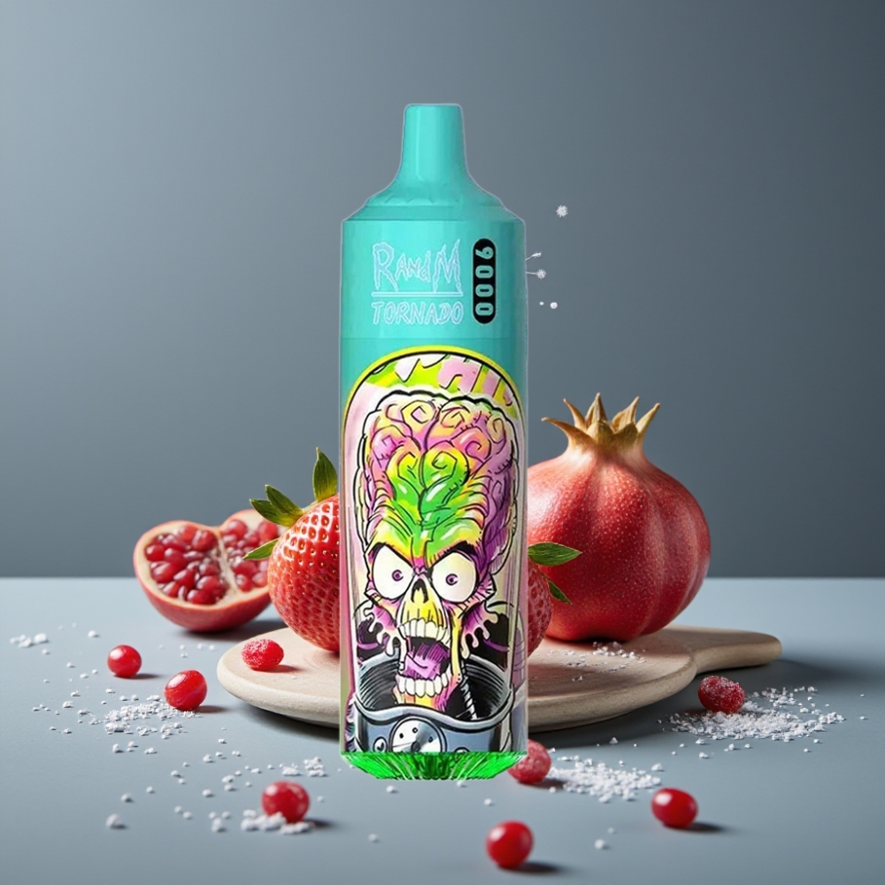 RandM Fumot Tornado 9000 Puffs 850mAh 18mL فراولة رمان