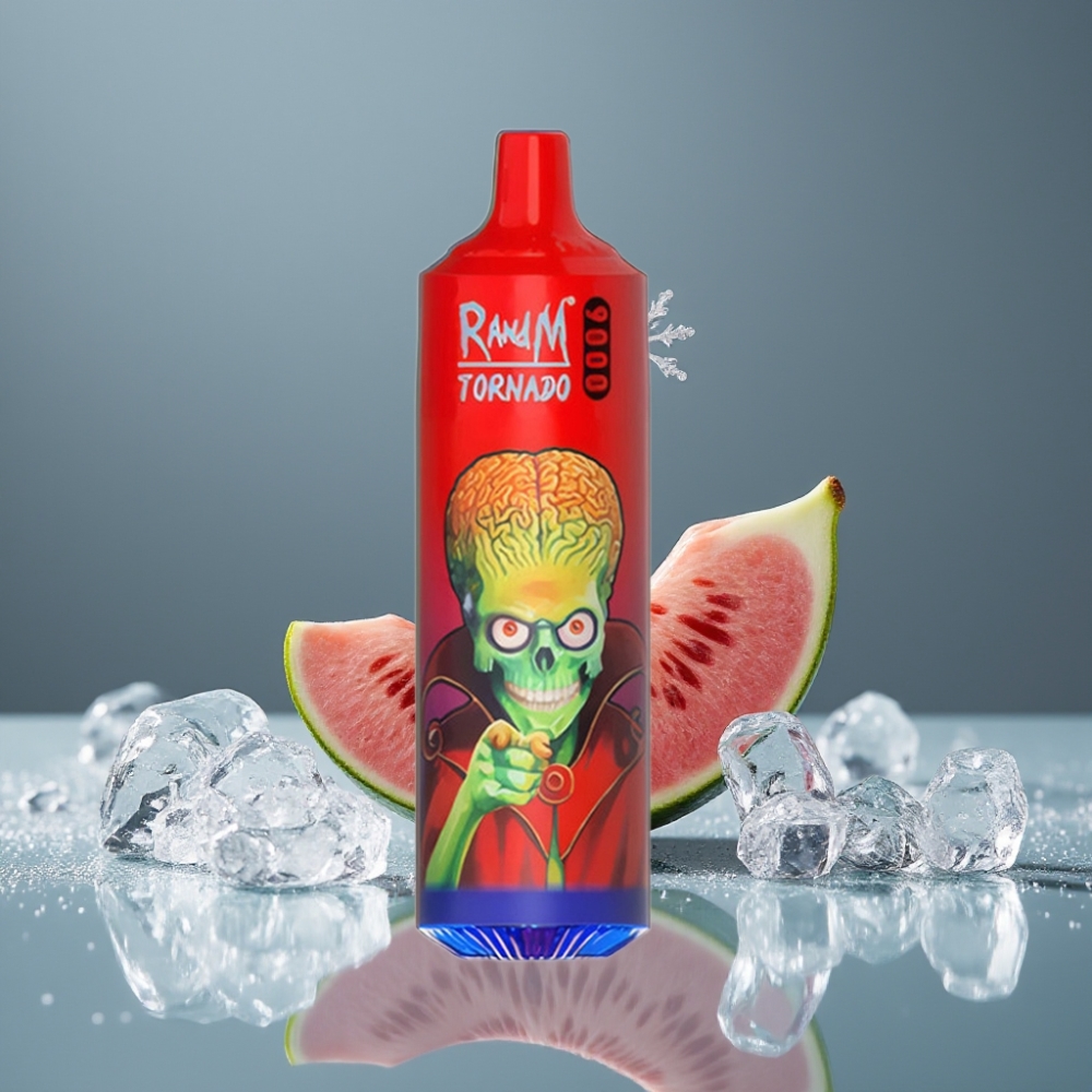 RandM Tornado 9000 Puffs شاي الجليد الناعم بشاشة RGB وشريحة شبكية