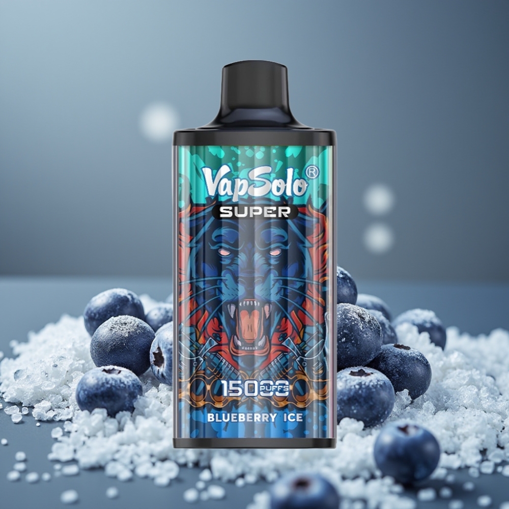 Vapsolo Super 15000 Puffs 40ml Blueberry Ice