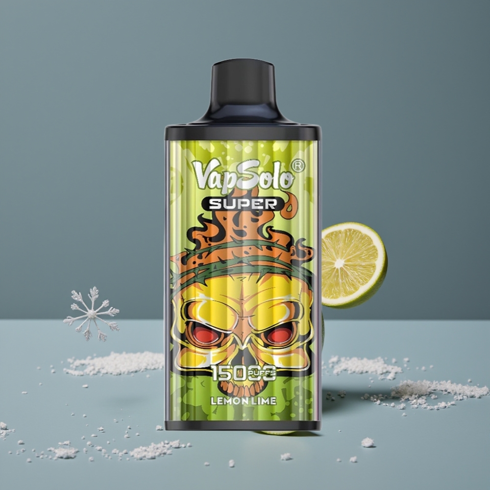 Vapsolo Super 15000 Puffs 40ml Lima ليمون