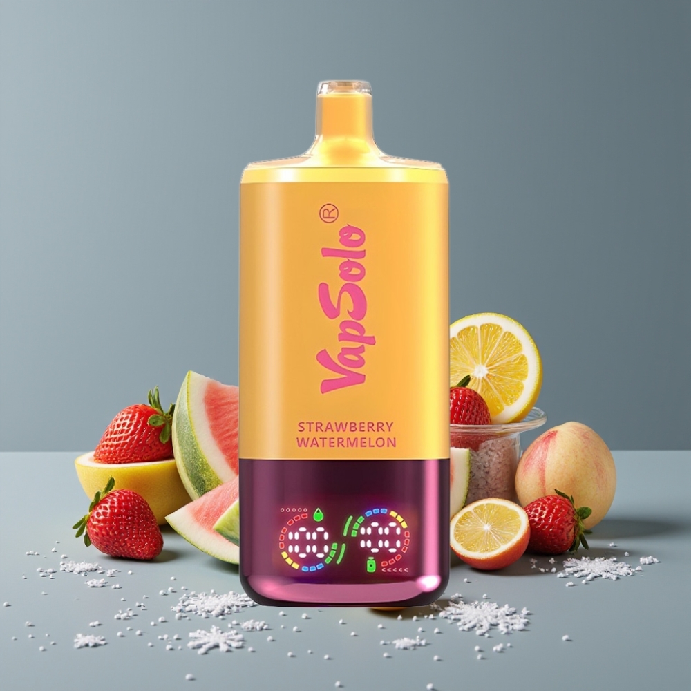 VapSolo Triple 30000 Puffs فراولة بطيخ & ليمون خوخ