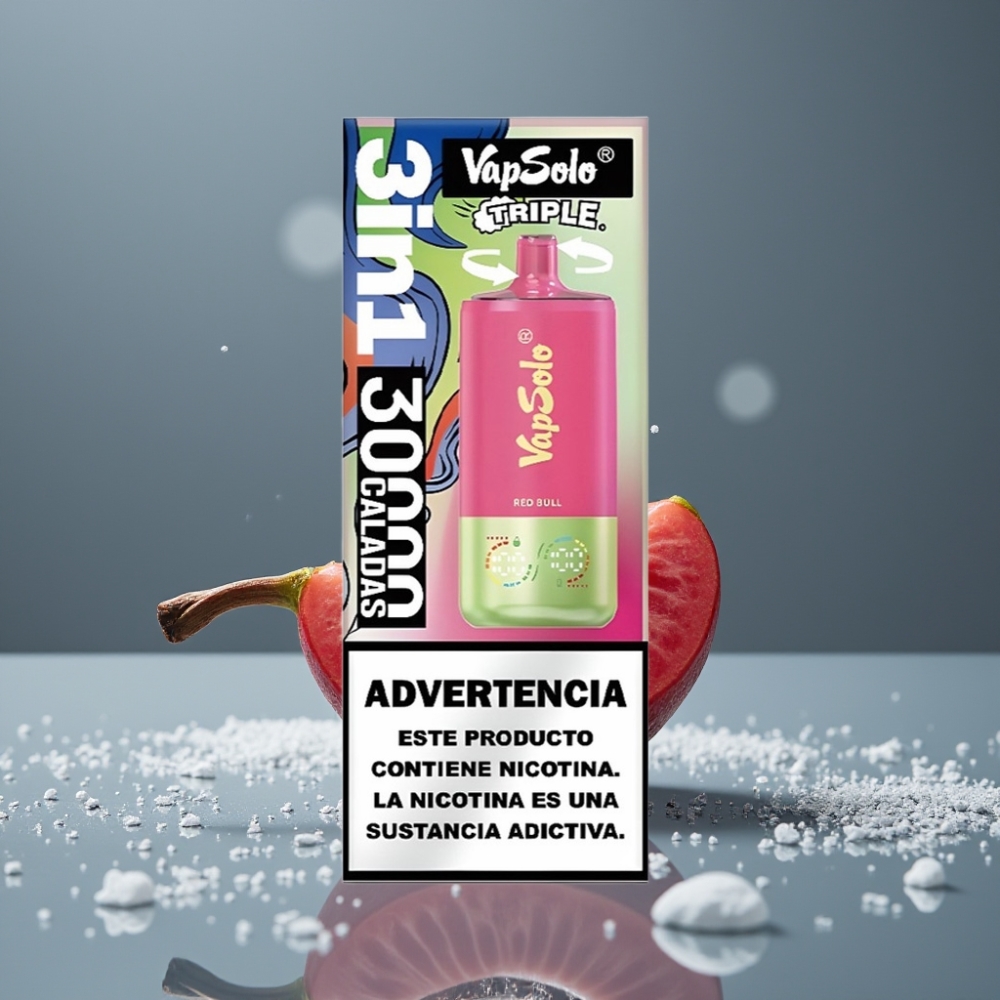 VapSolo Triple 30000 Puffs Red Bull 40ml Type-C