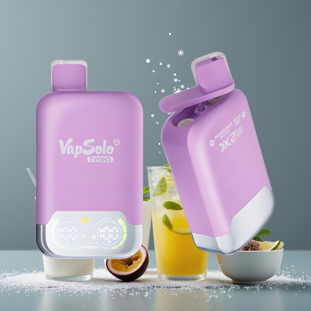 Vapsolo Twins 20000 Puff Type-C بنكهة موهيتو فاكهة العاطفة & النعناع الثلاثي