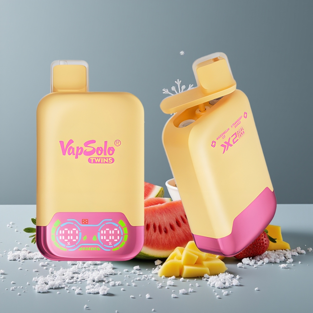 Vapsolo Twins 20000 Puffs 40ml بطيخ مثلج وفراولة مانجو
