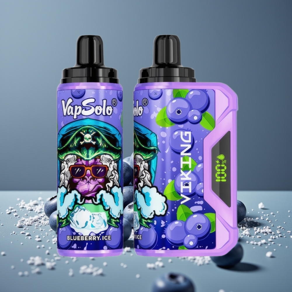 VapSolo VIKING 12000 Puffs 22ml توت أزرق